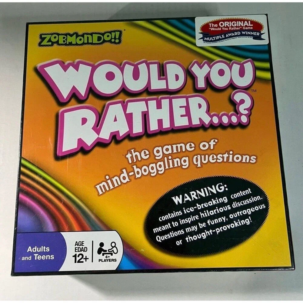 Zobmondo Would You Rather Classic Board Card Game New Sealed Factory Shrink Wrap